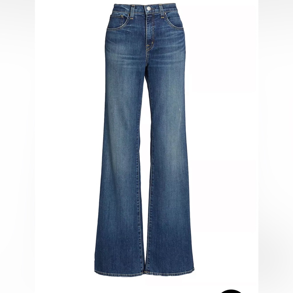 Nili Lotan soft denim boot cut jeans